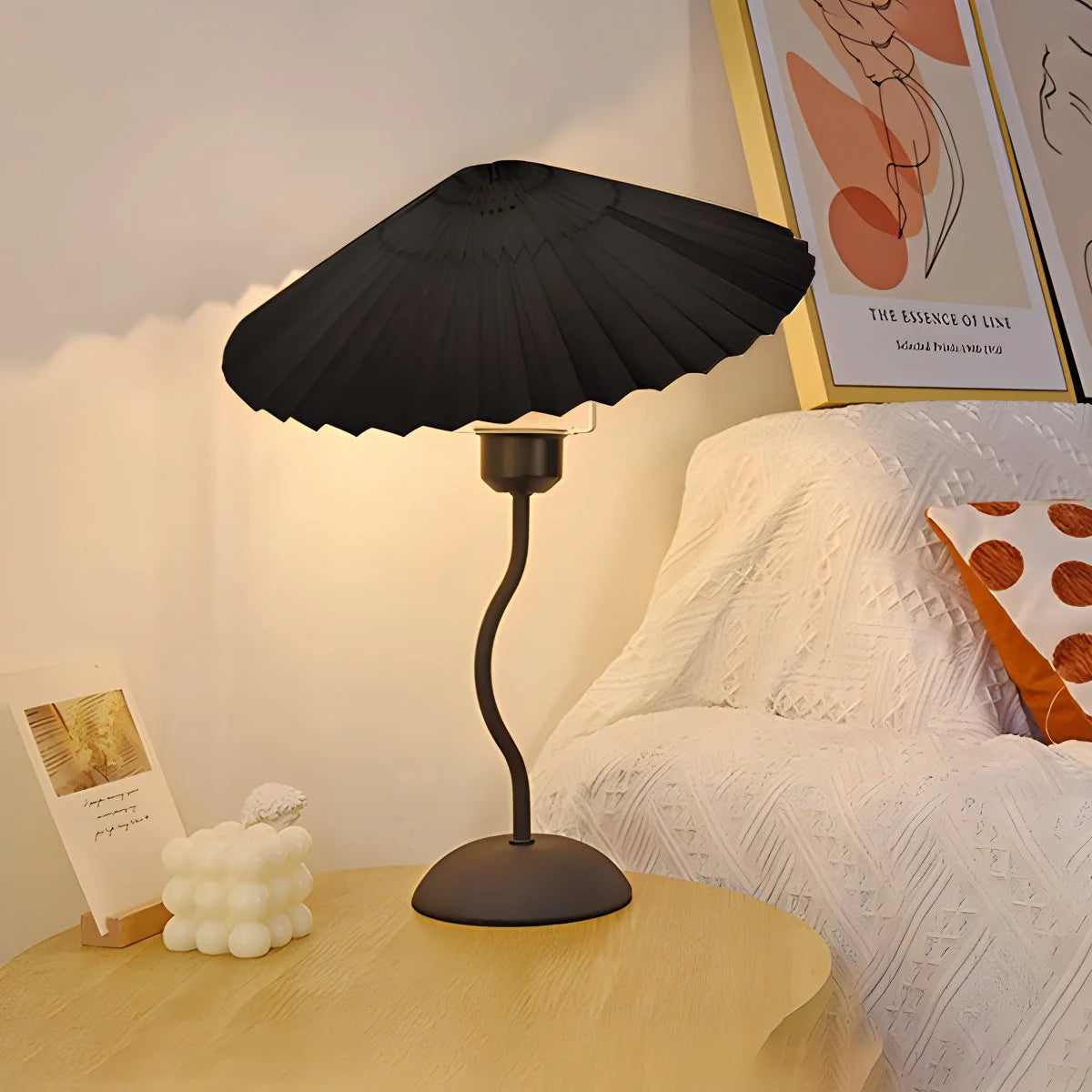 Antizer Pleated Squiggle Floor & Table Lamp
