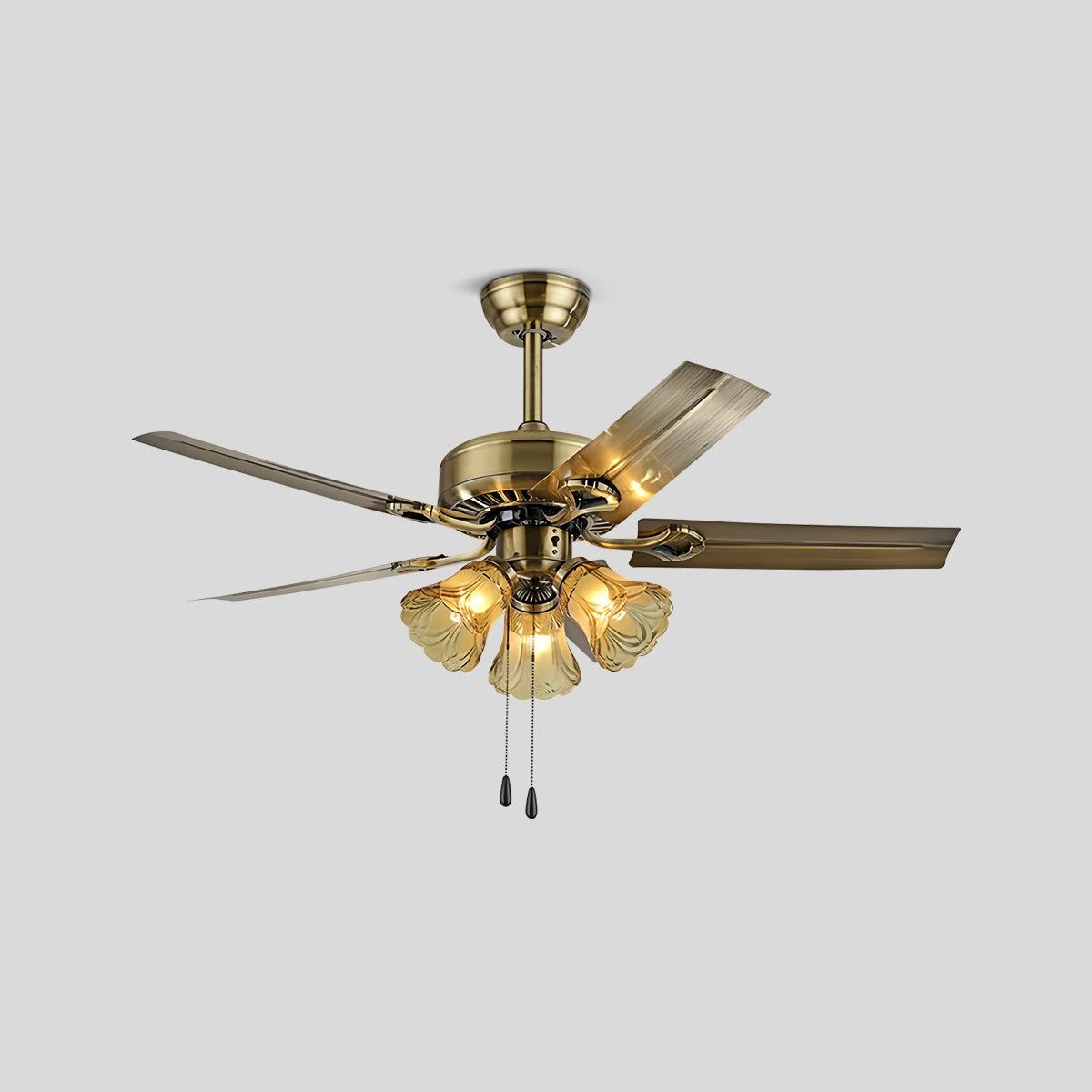 Antizer Vintage Ceiling Fan with Light for Dining Room