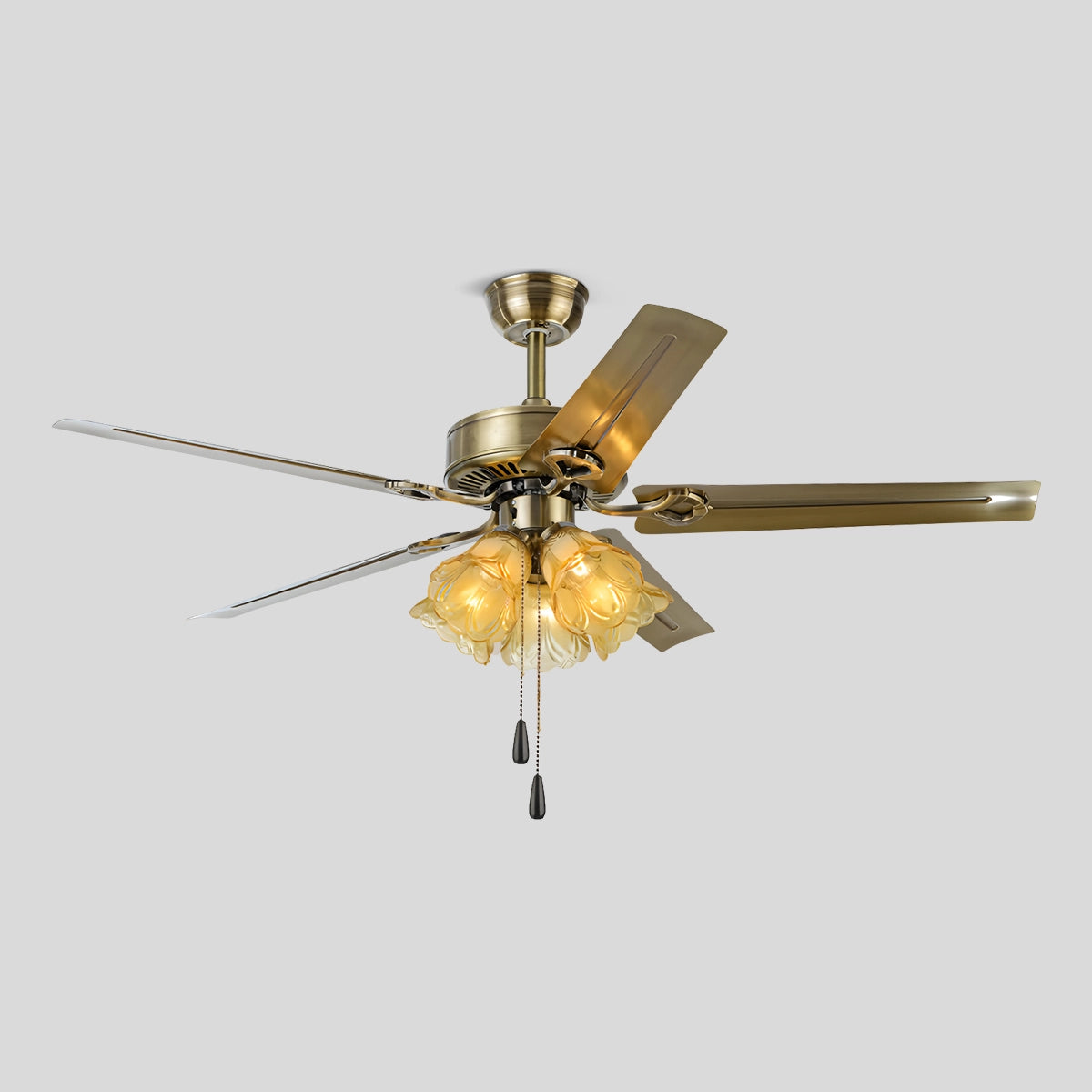 Antizer Vintage Ceiling Fan with Light for Dining Room