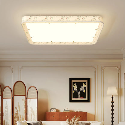 Antizer Retro Fabric Printed Ceiling Lamp for Bedroom