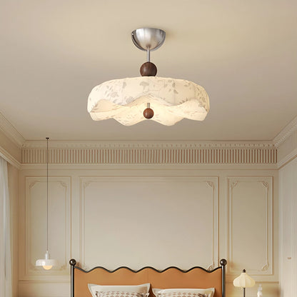 Antizer Flower Fabric Cover Ceiling Lamp for Bedroom