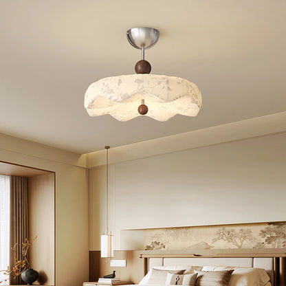 Antizer Flower Fabric Cover Ceiling Lamp for Bedroom