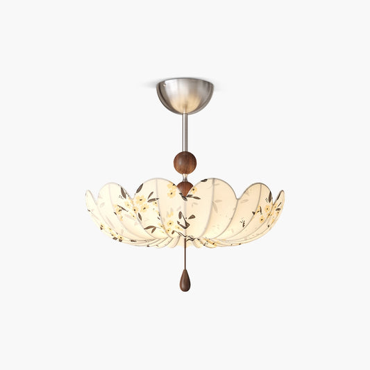 Antizer Floral Fabric Pendant Ceiling Light for Dining Room