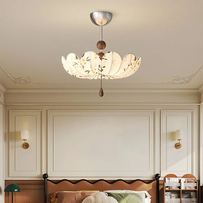 Antizer Floral Fabric Pendant Ceiling Light for Dining Room