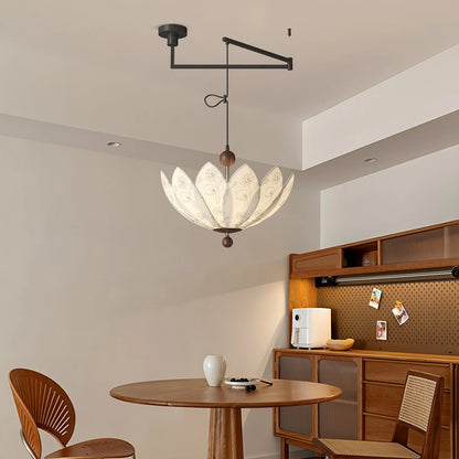 Antizer French Cream Style Fabric Printed Ceiling Lamp