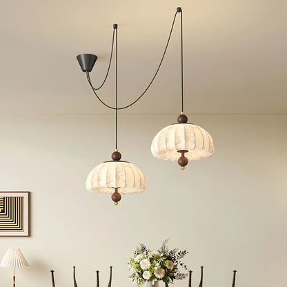 Antizer Displaceable Fabric Pendant Lamp for Dining Room