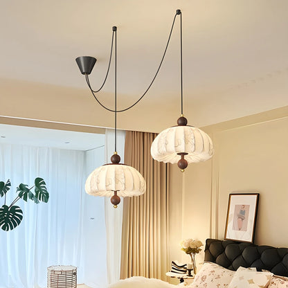 Antizer Displaceable Fabric Pendant Lamp for Dining Room