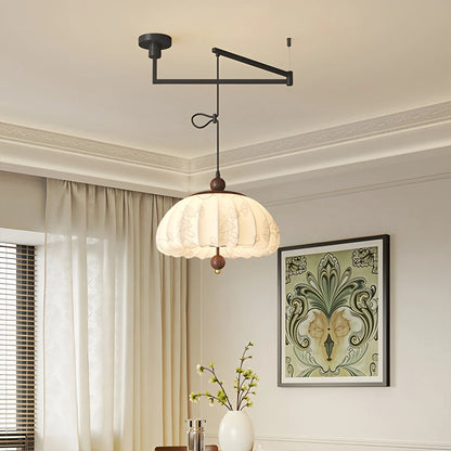 Antizer Displaceable Fabric Pendant Lamp for Dining Room