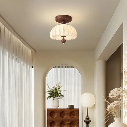 Antizer Fabric Pumpkin Ceiling Lamp for Hallways