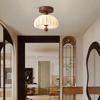 Antizer Fabric Pumpkin Ceiling Lamp for Hallways