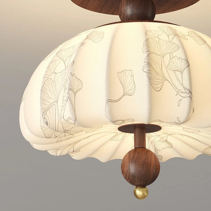 Antizer Fabric Pumpkin Ceiling Lamp for Hallways