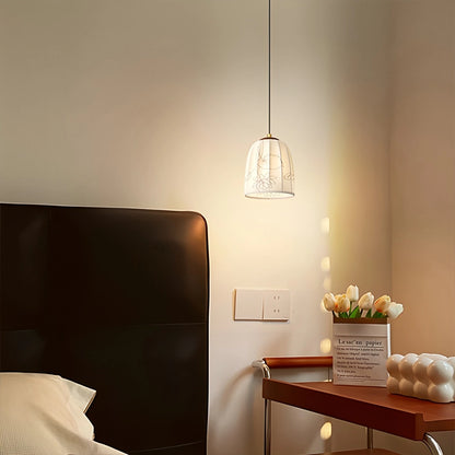 Antizer French Retro Fabric Wall Lamp for Bedroom