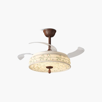 Antizer Fabric Silent Invisible Ceiling Fan Light