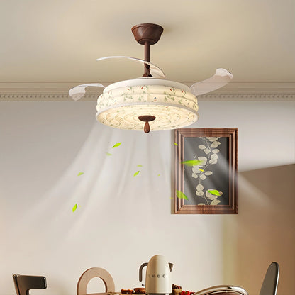 Antizer Fabric Silent Invisible Ceiling Fan Light