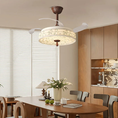 Antizer Fabric Silent Invisible Ceiling Fan Light