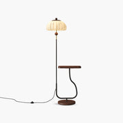 Antizer Fabric Pumpkin Shape Floor Lamp with Tray