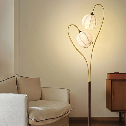 Antizer Double-Head Flower-Shaped Floor Lamp