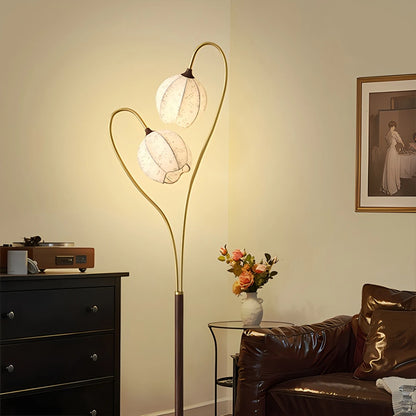 Antizer Double-Head Flower-Shaped Floor Lamp