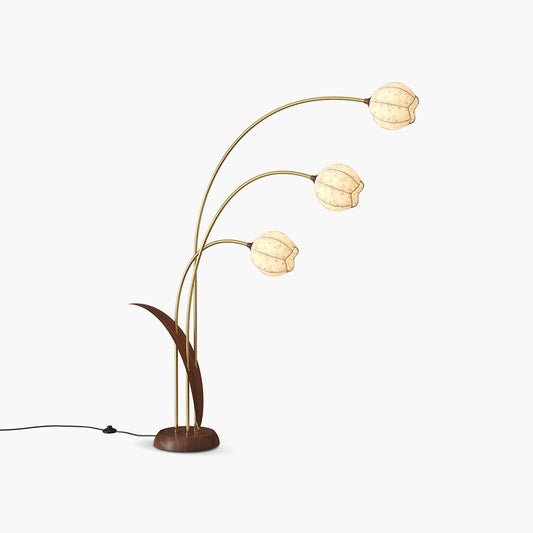 Antizer Three-Head Flower Bud Lampshade Floor Lamp