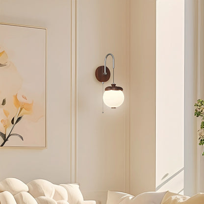 Antizer Movable Persimmon-Shaped Bedside Wall Lamp