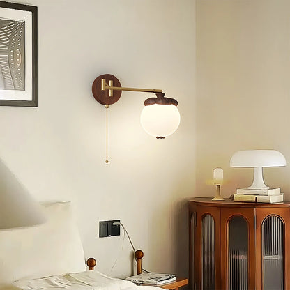 Antizer Movable Persimmon-Shaped Bedside Wall Lamp