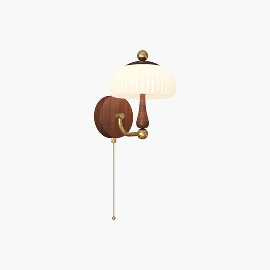 Antizer Cream Mushroom-Shaped Bedside Wall Lamp