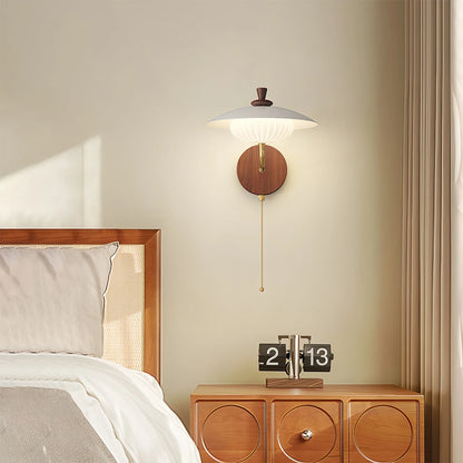 Antizer Cream Adjustable UFO Wall Lamp for Bedside
