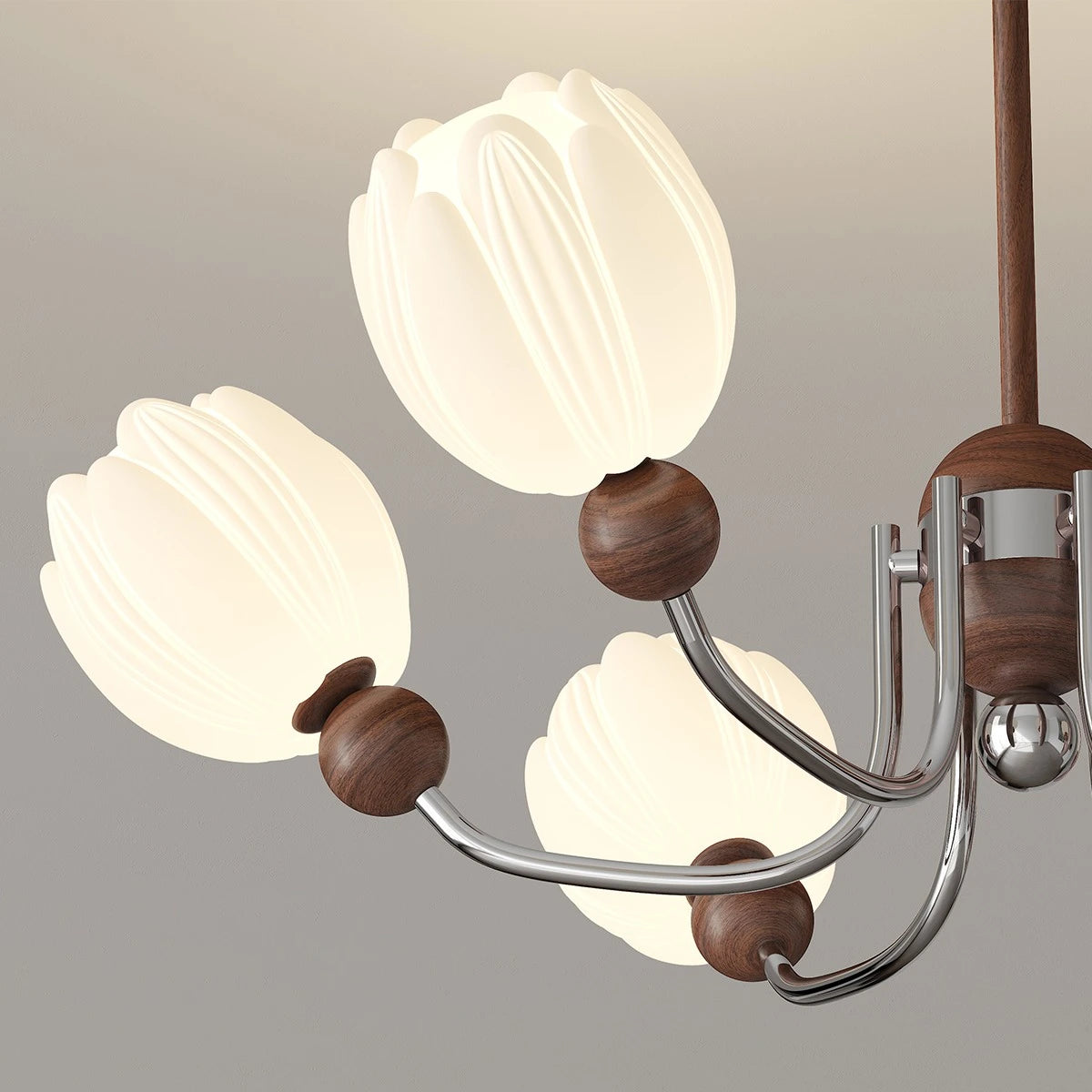 Antizer French Retro Flower Chandelier for Living Room