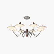 Antizer French Retro Wrought Iron Flower Chandelier
