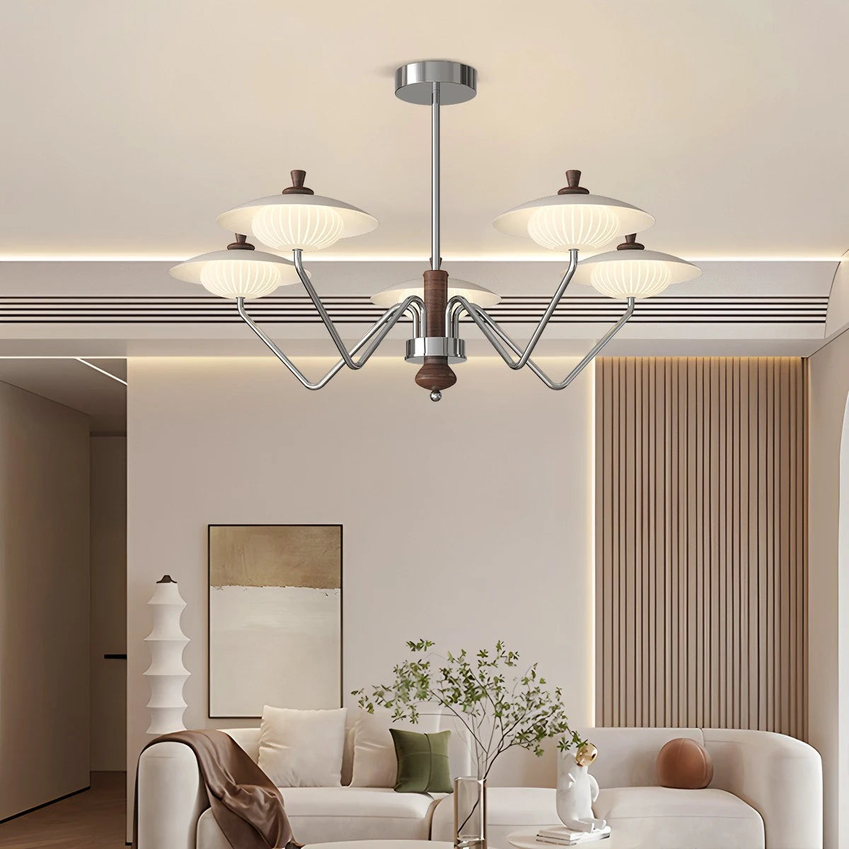 Antizer French Retro Wrought Iron Flower Chandelier