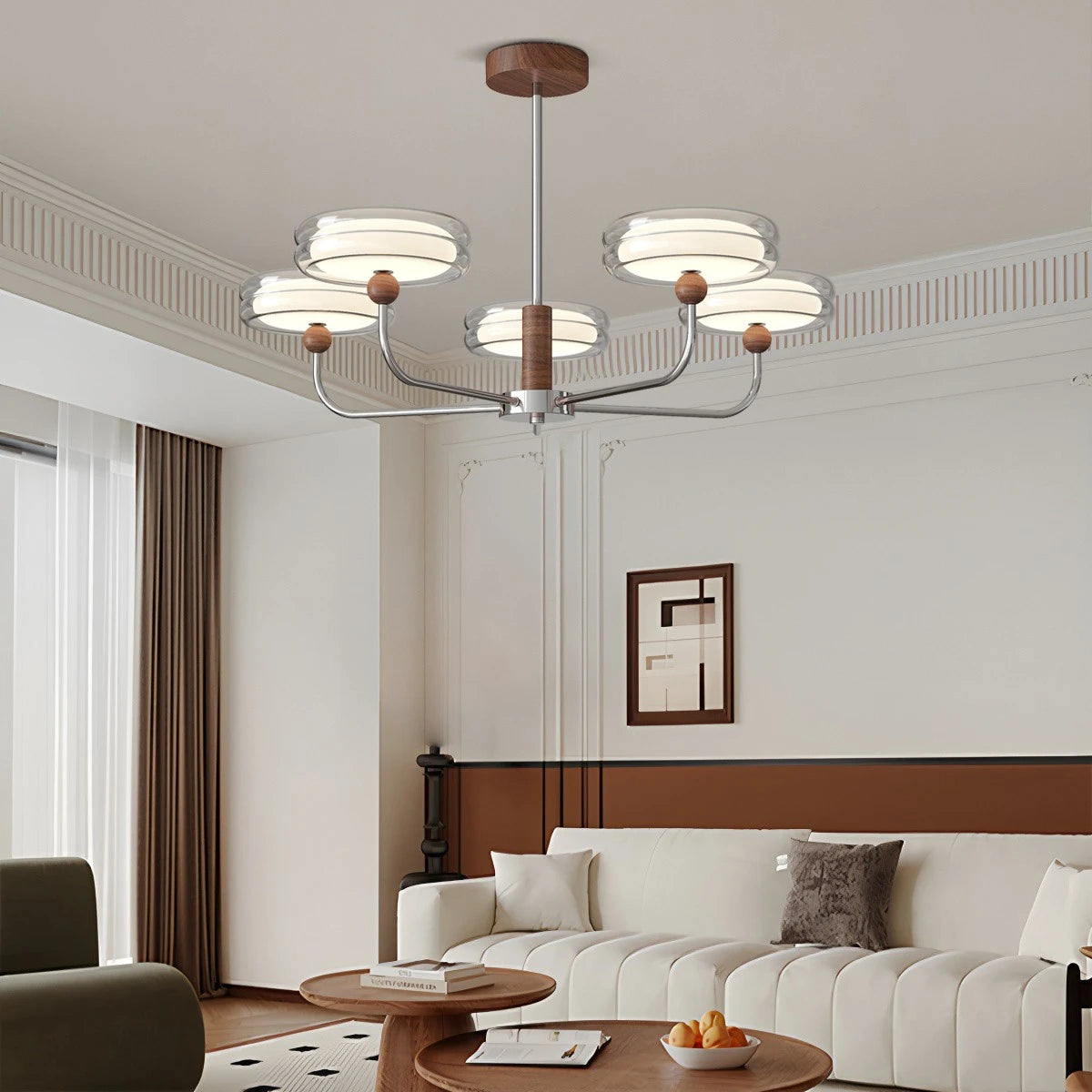 Antizer American Retro Maillard Bauhaus Chandelier