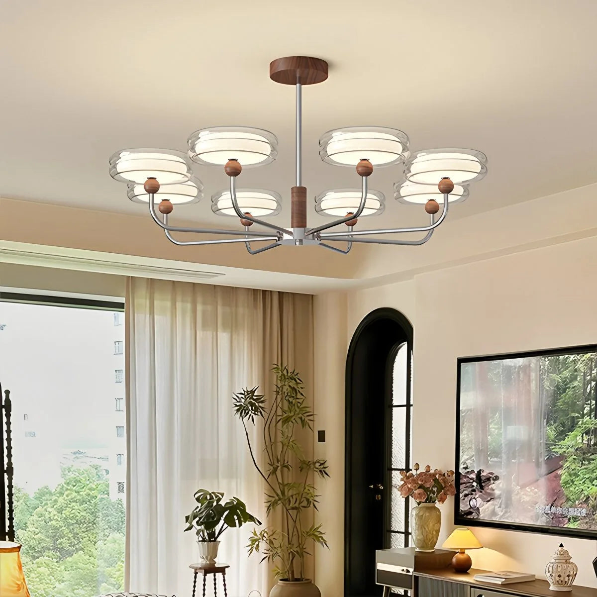 Antizer American Retro Maillard Bauhaus Chandelier