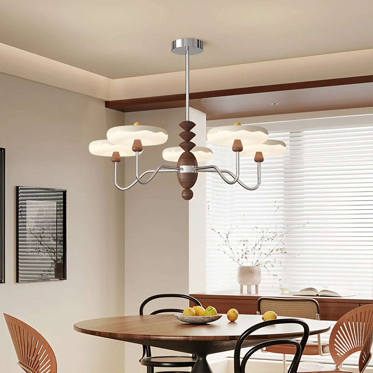 Antizer French Cream Style UFO Chandelier for Living Room