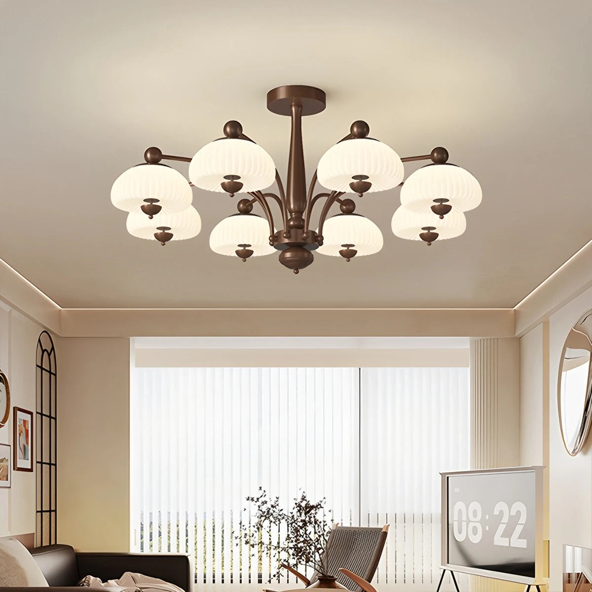 Antizer Vintage Farmhouse Chandelier for Dining Room