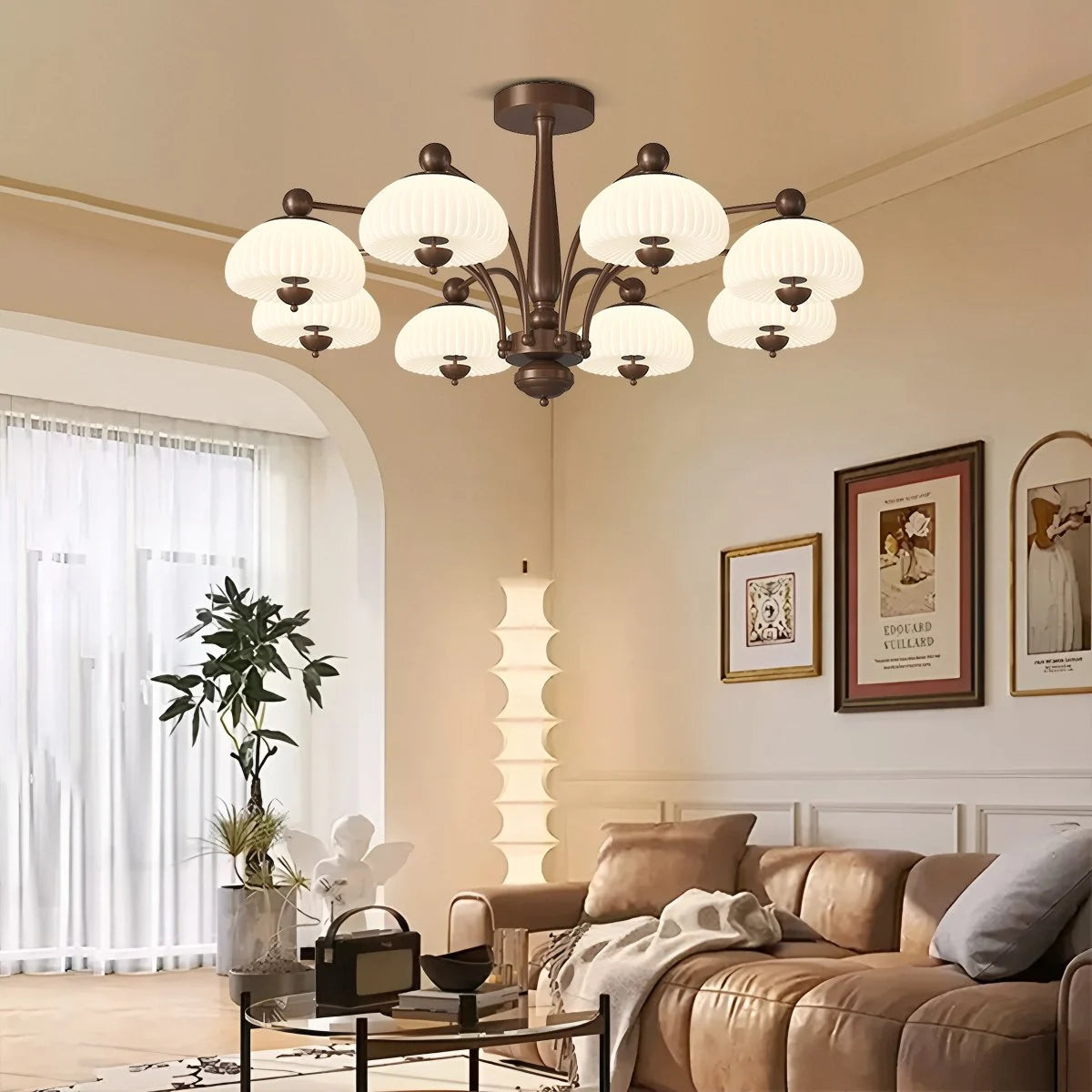 Antizer Vintage Farmhouse Chandelier for Dining Room