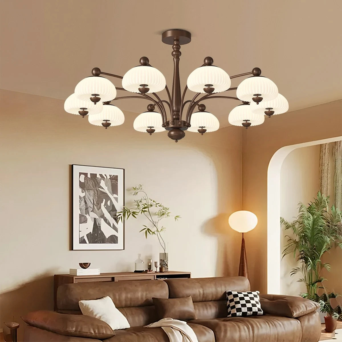 Antizer Vintage Farmhouse Chandelier for Dining Room