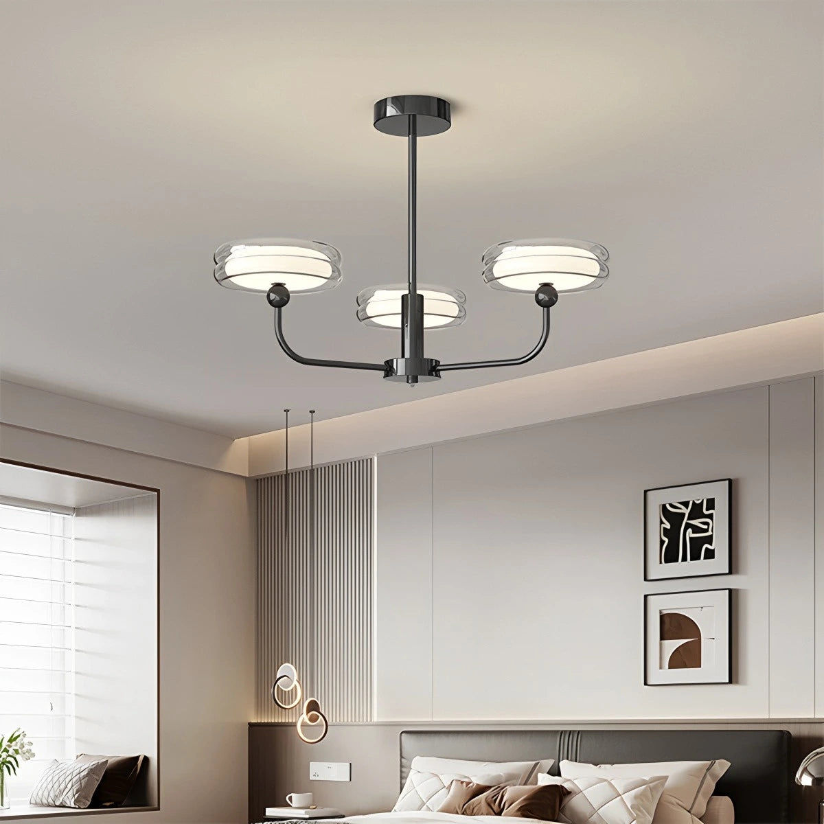 Antizer Medieval Black Bauhaus Chandelier for Dining Room