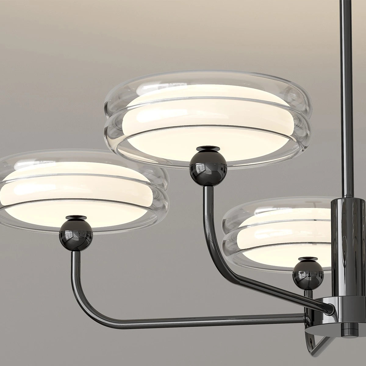 Antizer Medieval Black Bauhaus Chandelier for Dining Room