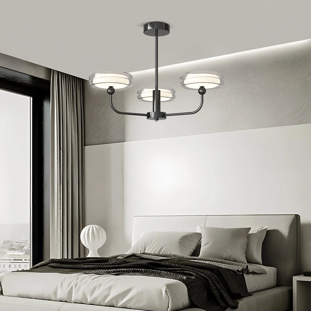 Antizer Medieval Black Bauhaus Chandelier for Dining Room
