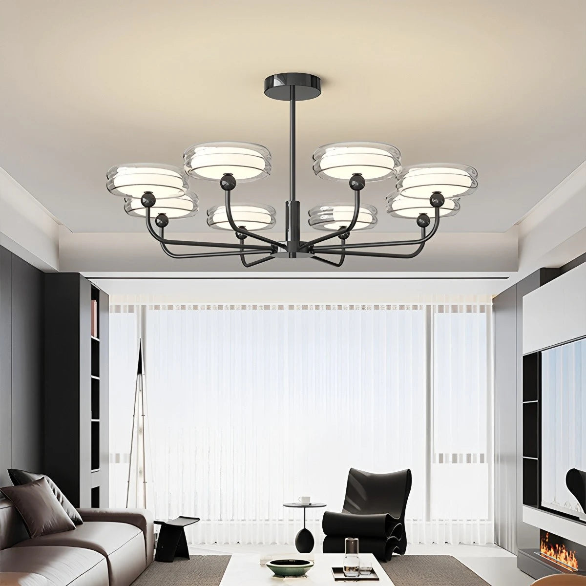 Antizer Medieval Black Bauhaus Chandelier for Dining Room