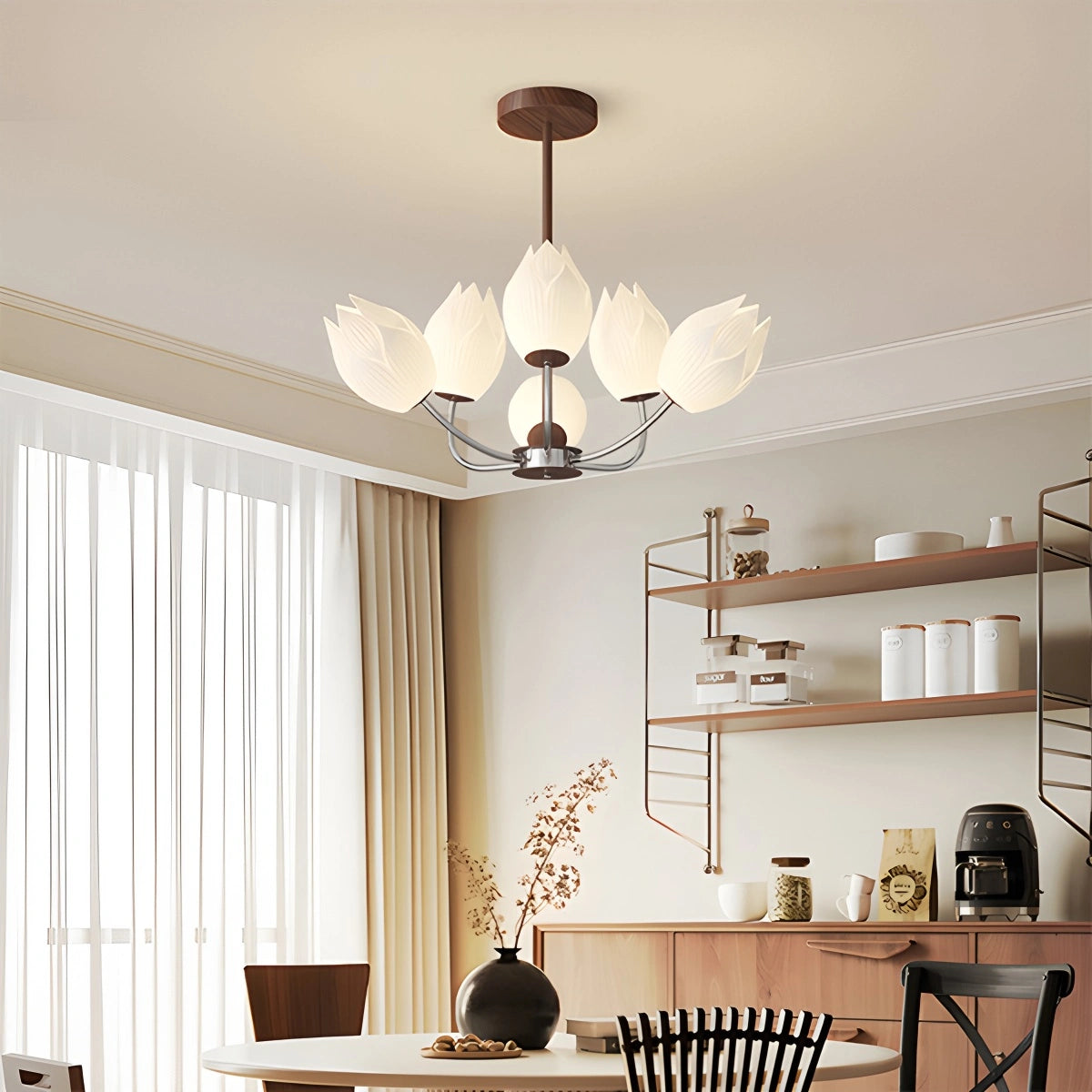 Antizer Medieval Style Flower Chandelier for Bedroom
