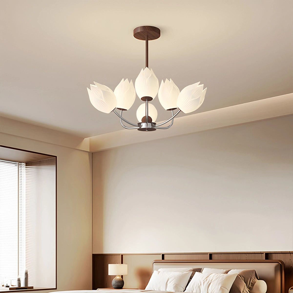 Antizer Medieval Style Flower Chandelier for Bedroom