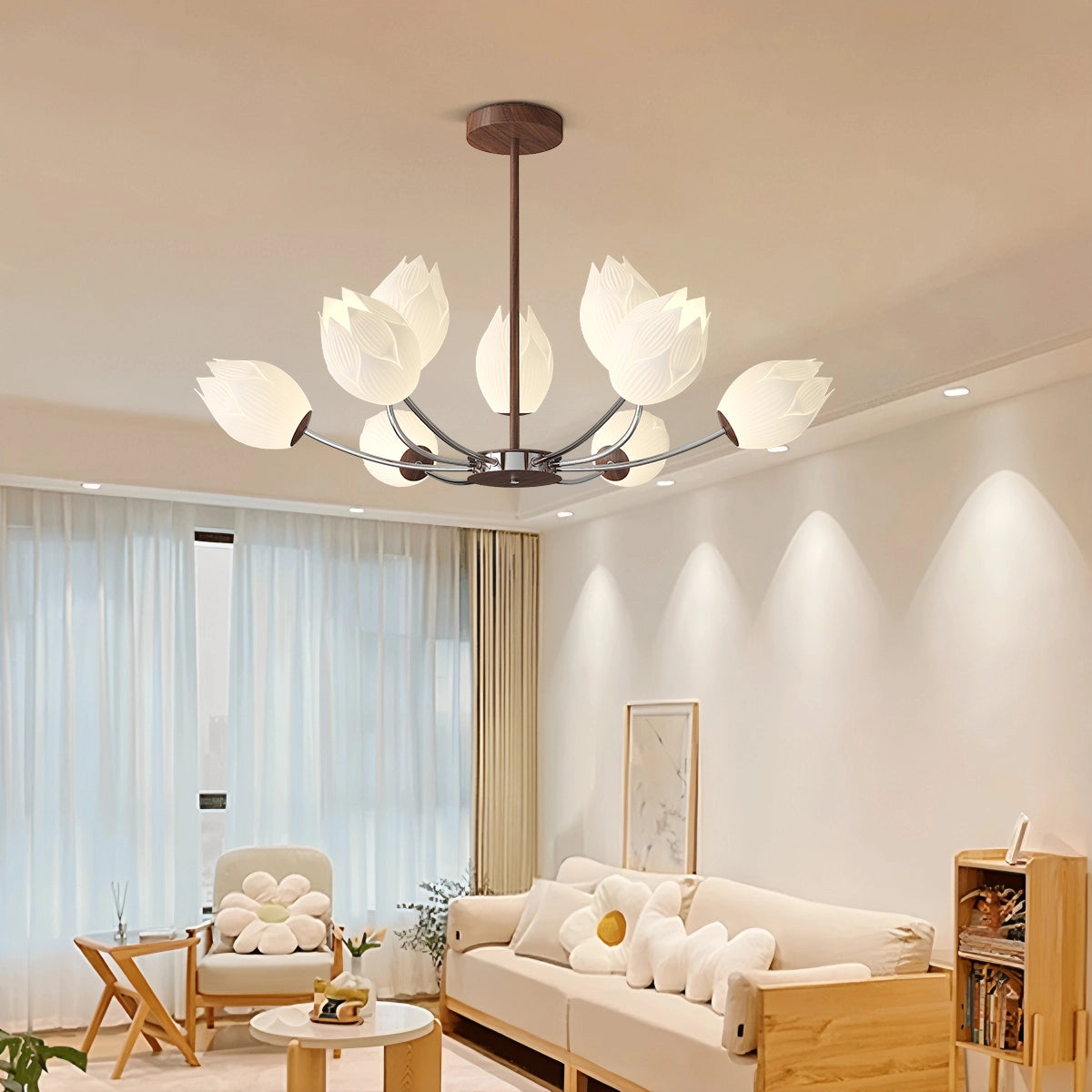 Antizer Medieval Style Flower Chandelier for Bedroom
