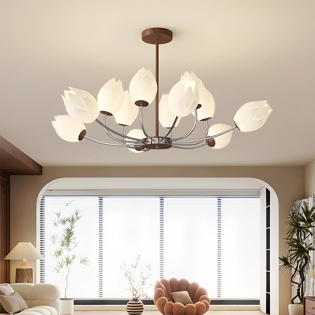 Antizer Medieval Style Flower Chandelier for Bedroom