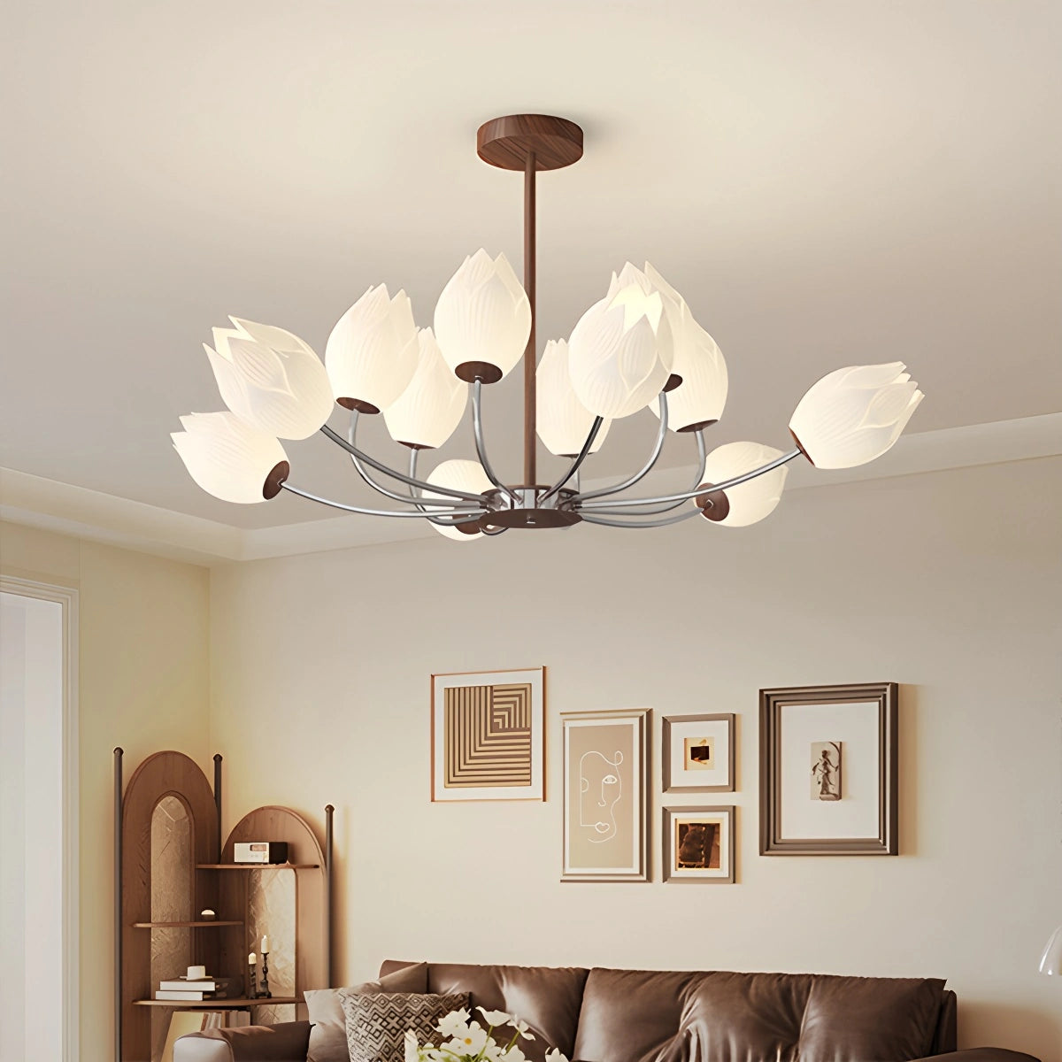 Antizer Medieval Style Flower Chandelier for Bedroom