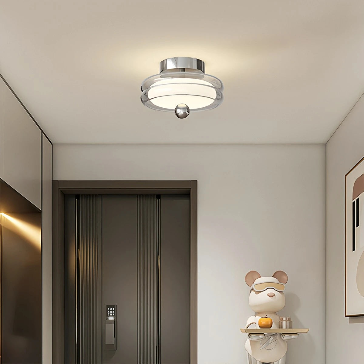 Antizer Vintage Cream Mini Ceiling Light for Hallway