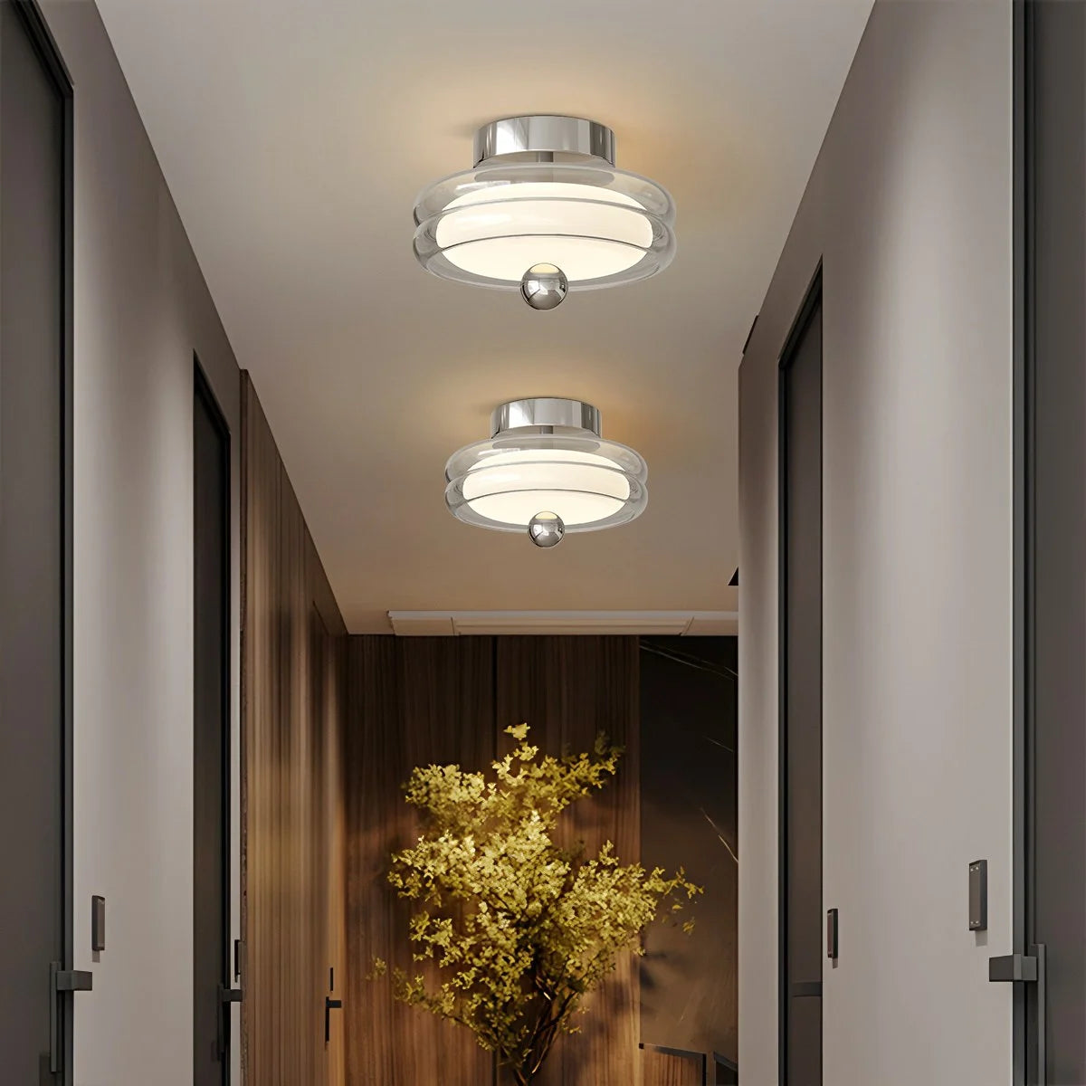 Antizer Vintage Cream Mini Ceiling Light for Hallway