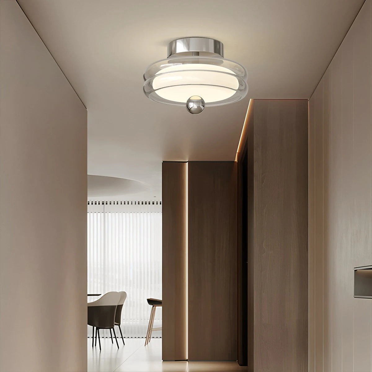 Antizer Vintage Cream Mini Ceiling Light for Hallway