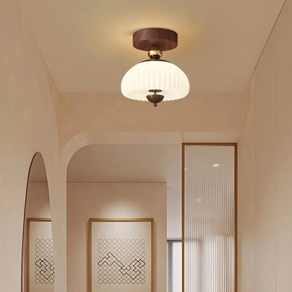 Antizer Vintage Cream Mini Ceiling Light for Hallway