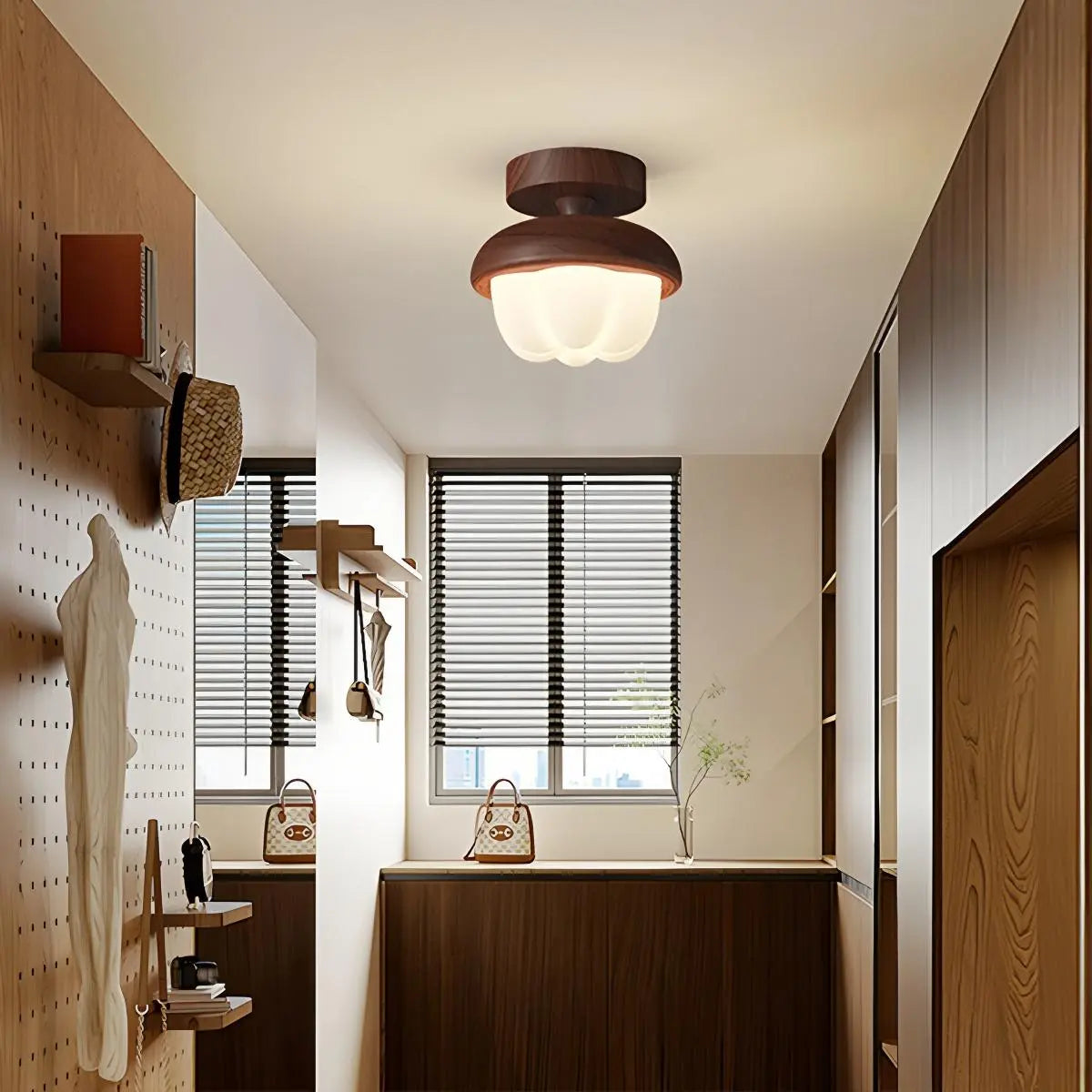 Antizer Vintage Cream Mini Ceiling Light for Hallway